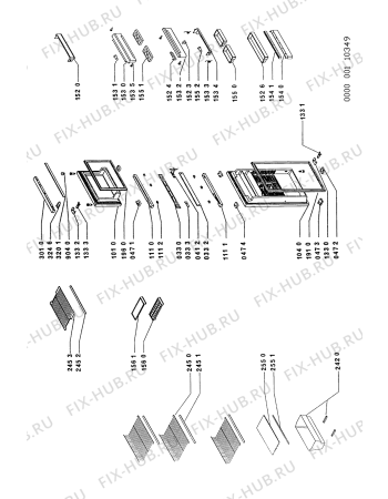 Схема №2 ARG 664/G/WP ARG 664 с изображением Элемент корпуса для холодильника Whirlpool 481944228619