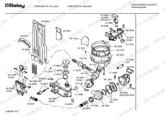 Схема №5 3VN610BA с изображением Инструкция по эксплуатации для посудомоечной машины Bosch 00581936