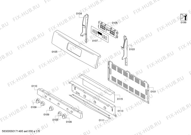 Схема №3 HGS5L53UC с изображением Устройство поджига для плиты (духовки) Bosch 00658016