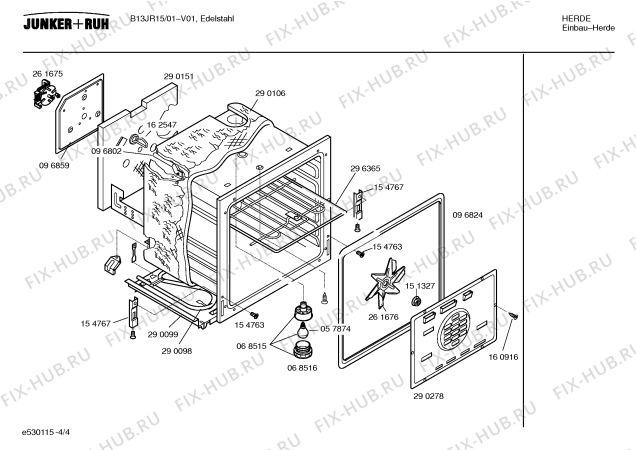Схема №2 B13JR19 с изображением Инструкция по эксплуатации для электропечи Bosch 00523144
