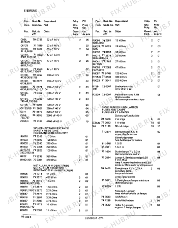 Схема №6 RS3366 с изображением Реле для аудиотехники Siemens 00720299