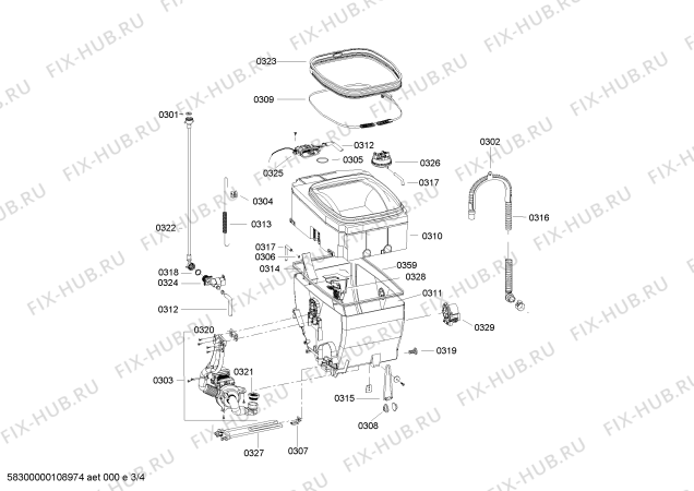 Схема №1 WOPI800E PITSOS WOPI800E с изображением Мотор для стиральной машины Bosch 00144150