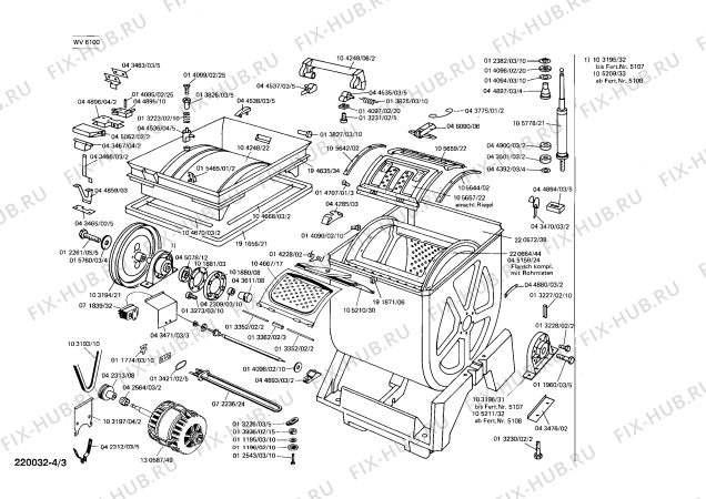 Схема №3 WV6100 SIWAMAT M с изображением Подшипник для стиральной машины Siemens 00105209