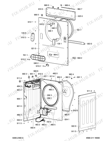 Схема №5 TRK 5065 с изображением Винтик Whirlpool 481250218549