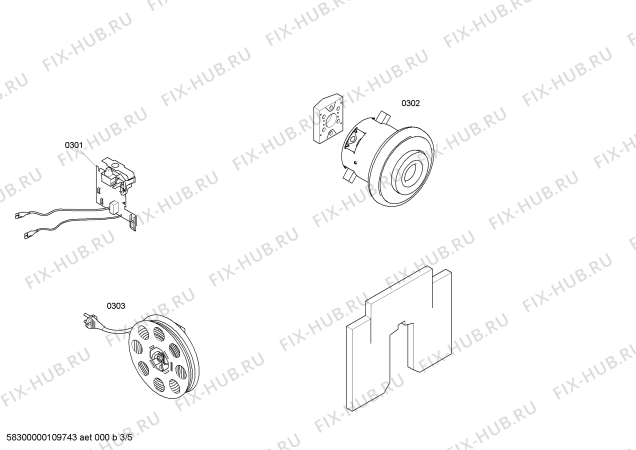 Взрыв-схема пылесоса Siemens VS57A82 SIEMENS speedy cycle-tech 2000 W - Схема узла 03