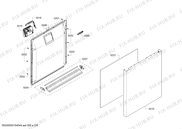 Схема №3 63012243312 Kenmore с изображением Держатель для посудомойки Bosch 00629991