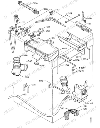 Взрыв-схема стиральной машины Zanker LF2456 - Схема узла Hydraulic System 272