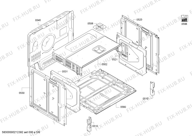 Схема №4 VH1MG0750 с изображением Панель управления для духового шкафа Bosch 11026743