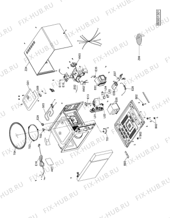 Схема №1 MWO 616 SL с изображением Запчасть для микроволновки Whirlpool 482000015568