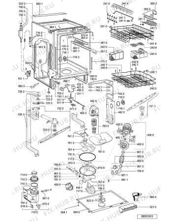 Схема №2 GSX 7598 с изображением Блок управления для посудомойки Whirlpool 481221479028