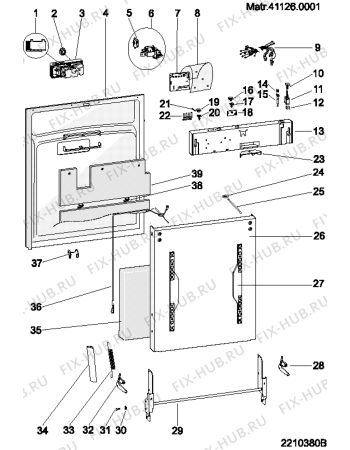 Схема №1 LI641A (F033942) с изображением Сенсорная панель для посудомоечной машины Indesit C00114736