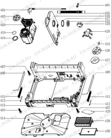 Взрыв-схема посудомоечной машины Gorenje GV62211 (577567, WQP12-7703C) - Схема узла 04