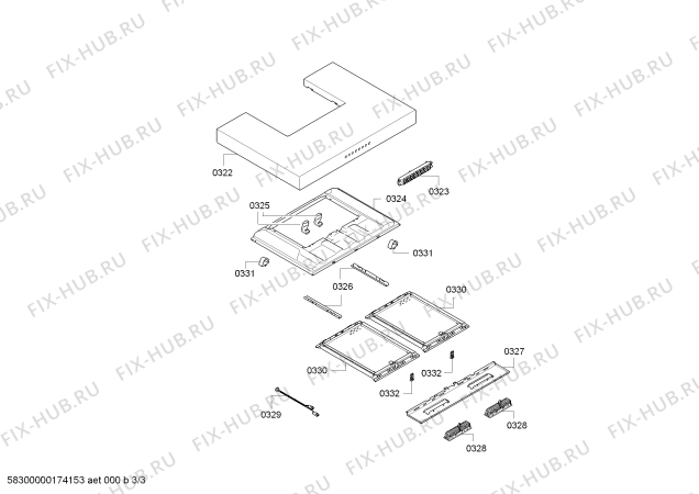 Взрыв-схема вытяжки Gaggenau AW240170 Gaggenau - Схема узла 03