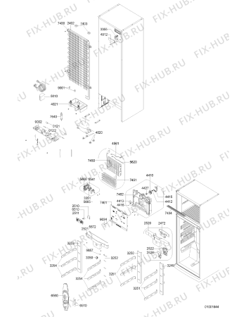 Схема №1 MTM6523NEGW с изображением Дверца для холодильной камеры Whirlpool 481241820066