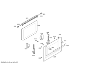 Схема №2 HBN230260E Horno bosch indpnd.multf.negr.reloj ec2 с изображением Передняя часть корпуса для духового шкафа Bosch 00442843