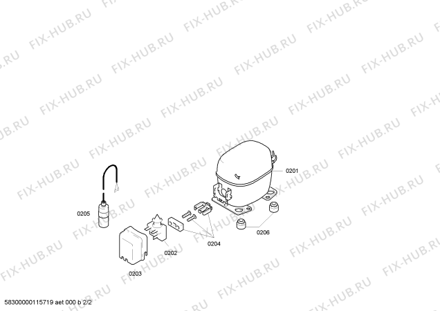 Взрыв-схема холодильника Bosch GSD12P20 - Схема узла 02