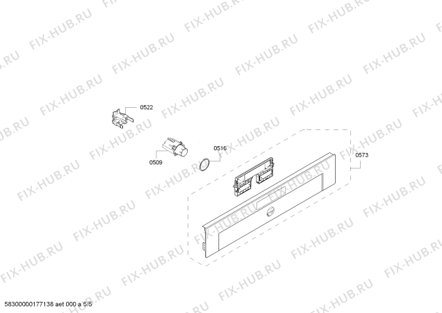 Схема №2 HC766543V с изображением Кабель для плиты (духовки) Bosch 00628402