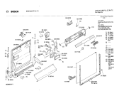 Схема №4 SMS4031FF SMS4031 с изображением Передняя панель для электропосудомоечной машины Bosch 00272223