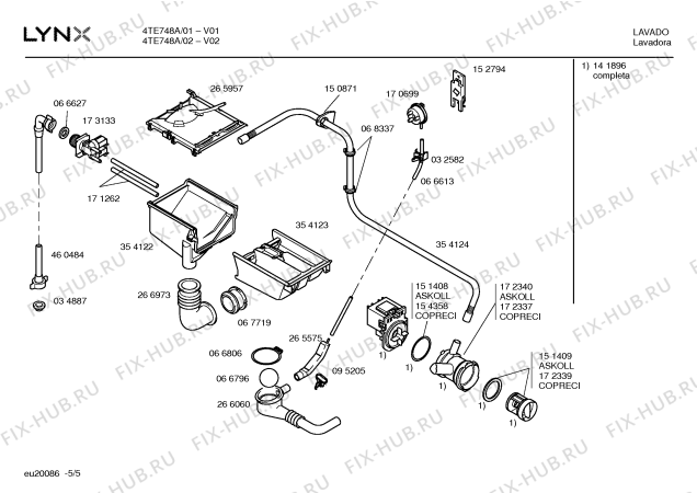 Схема №2 4TE748A TE748-Futura с изображением Кнопка для стиралки Bosch 00181734