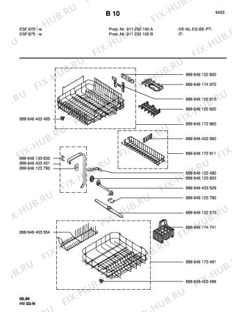 Взрыв-схема посудомоечной машины Electrolux ESF675  WEISS - Схема узла Section5