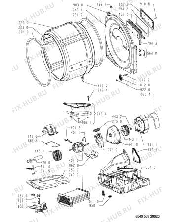 Схема №1 AM 379 с изображением Декоративная панель для сушилки Whirlpool 481245210907