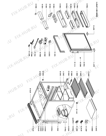 Схема №1 KRC 1500/1 с изображением Дверца для холодильной камеры Whirlpool 481241619176