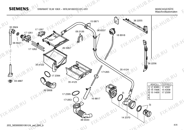 Взрыв-схема стиральной машины Siemens WXLM106XEE Siwamat XLM106X - Схема узла 04