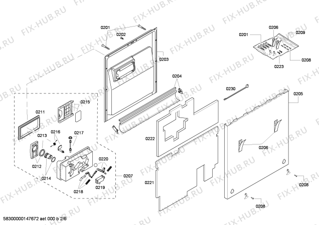 Схема №4 SHV43P13UC с изображением Набор кнопок для посудомойки Bosch 00618477