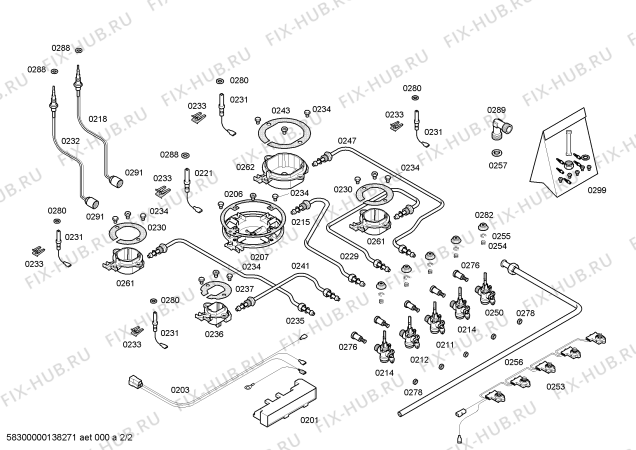 Взрыв-схема плиты (духовки) Bosch PPQ726B20N ENC.PPQ726B20N T70F 4G+1W BOSCH - Схема узла 02