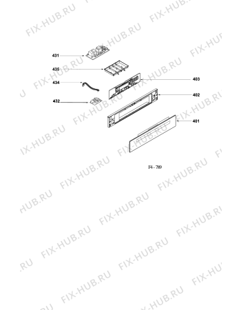 Схема №4 SMWD2 (F071941) с изображением Субмодуль для плиты (духовки) Indesit C00284578