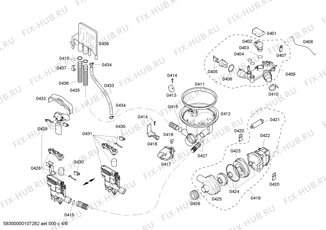 Схема №5 SHU53A02UC Bosch с изображением Программатор для посудомойки Bosch 00488251