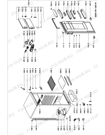 Схема №1 ART 5980/G/BR с изображением Ручка двери для холодильника Whirlpool 481246268815