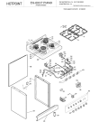 Схема №2 EG600P (F038104) с изображением Панель для плиты (духовки) Indesit C00141019