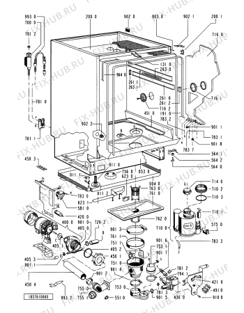 Схема №2 ADL 839 AV с изображением Ручка регулировки (кнопка) для посудомойки Whirlpool 481941258605