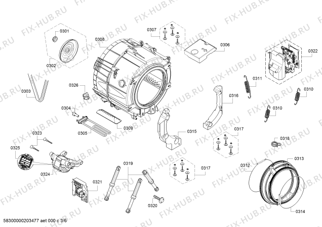 Схема №4 WM14T6H6NL с изображением Ручка для стиралки Siemens 00636768