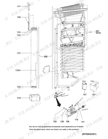 Взрыв-схема холодильника Dometic RM7650L - Схема узла Cooling generator