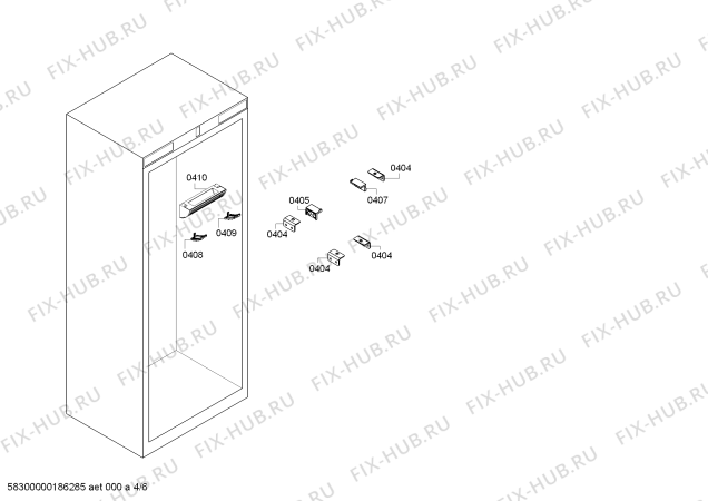 Схема №4 RW414260 с изображением Изоляция для холодильной камеры Bosch 00650267