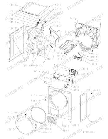 Схема №1 AMB38715 (F092179) с изображением Инструкция по обслуживанию для стиральной машины Indesit C00360429