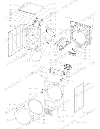 Схема №1 TK CARE E71B SD с изображением Блок управления для стиралки Whirlpool 481010580606