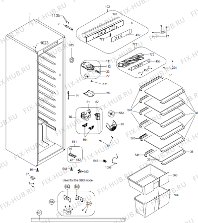 Схема №1 R86355X (382194, HS36664) с изображением Переключатель для холодильной камеры Gorenje 408199