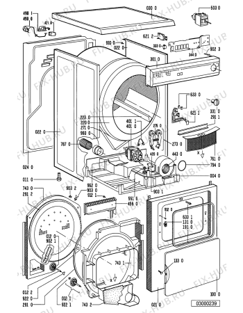 Схема №1 CT520 с изображением Декоративная панель для сушилки Whirlpool 481245210143