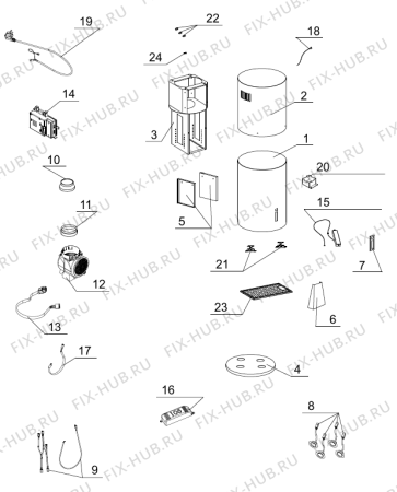 Схема №1 IDR4545XUK (255137, HO750) с изображением Крышка для вытяжки Gorenje 483830