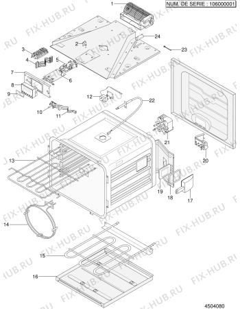 Схема №2 FB86PWH (F025968) с изображением Запчасть для плиты (духовки) Indesit C00139900