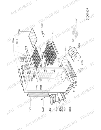 Схема №2 ARG 462 с изображением Рамка для холодильной камеры Whirlpool 481941879731