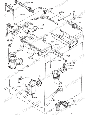 Взрыв-схема стиральной машины Electrolux WH3678 - Схема узла Hydraulic System 272