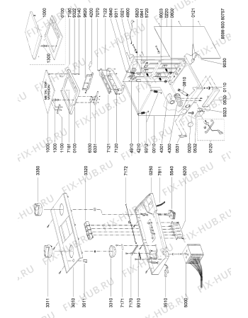 Схема №1 AWH 091 с изображением Держатель для стиралки Whirlpool 481990304982