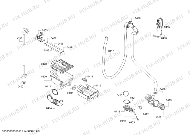 Взрыв-схема стиральной машины Bosch WAQ24461TR Avantixx7 VarioPerfect - Схема узла 04