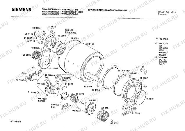 Схема №3 WTA2480FG WTA2480 с изображением Кнопка для сушильной машины Bosch 00030068