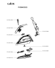 Схема №1 FV3922E0/23 с изображением Рукоятка для электропарогенератора Calor CS-00134364