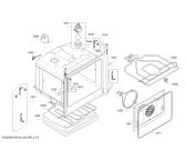 Схема №4 3HB528XDP с изображением Фронтальное стекло для плиты (духовки) Bosch 00688424